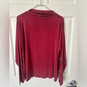 Eileen Fisher Rose Blush Mock neck Long Sleeve Top